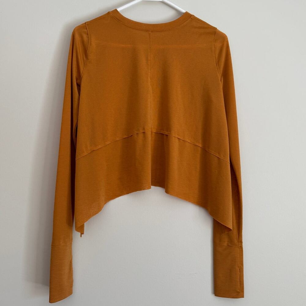 Free people Movement Tempo UV Protection Long Sleeve Tee Breezy Athletic Mustard - Picture 2 of 7